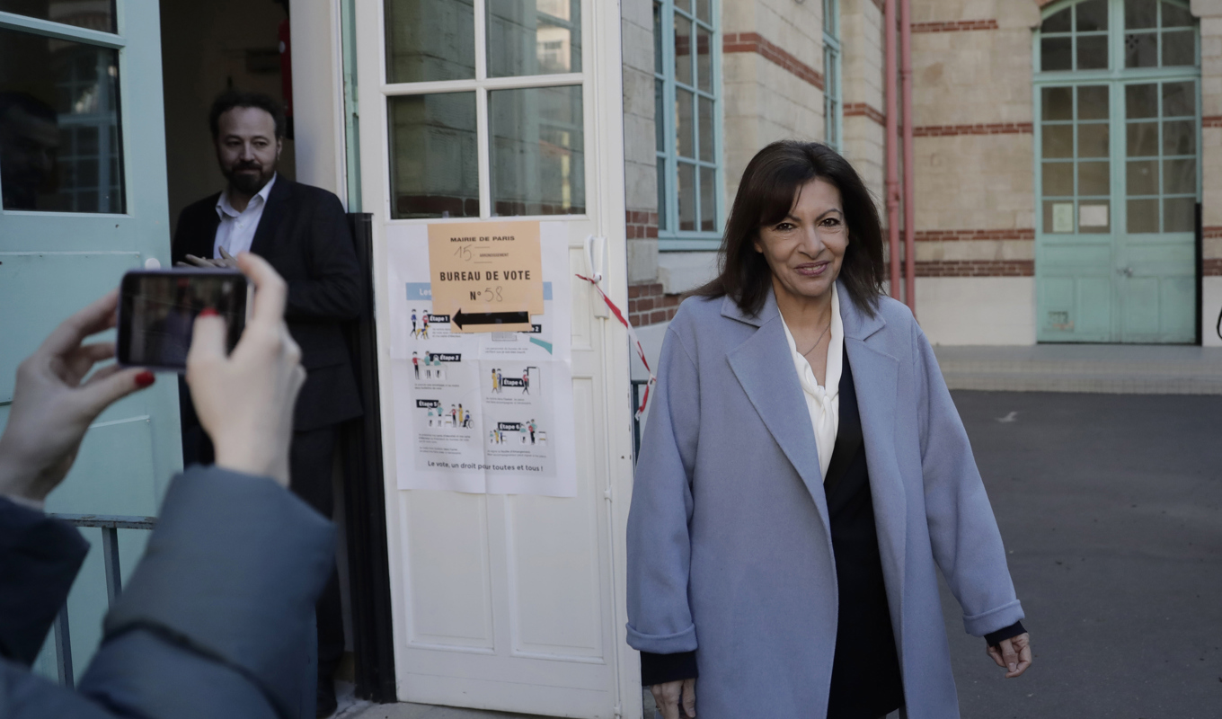 Paris borgmästare Anne Hidalgo. Arkivbild. Foto: Lewis Joly/AP/TT