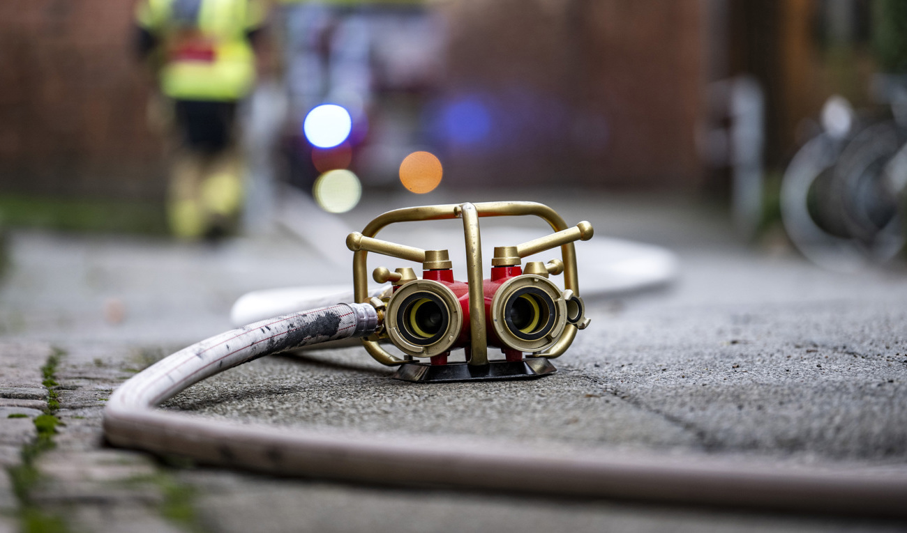 Allmänheten varnas för kraftig rök i samband med en brand i en radhuslänga i Berghem i Umeå kommun. Arkivbild. Foto: Johan Nilsson/TT