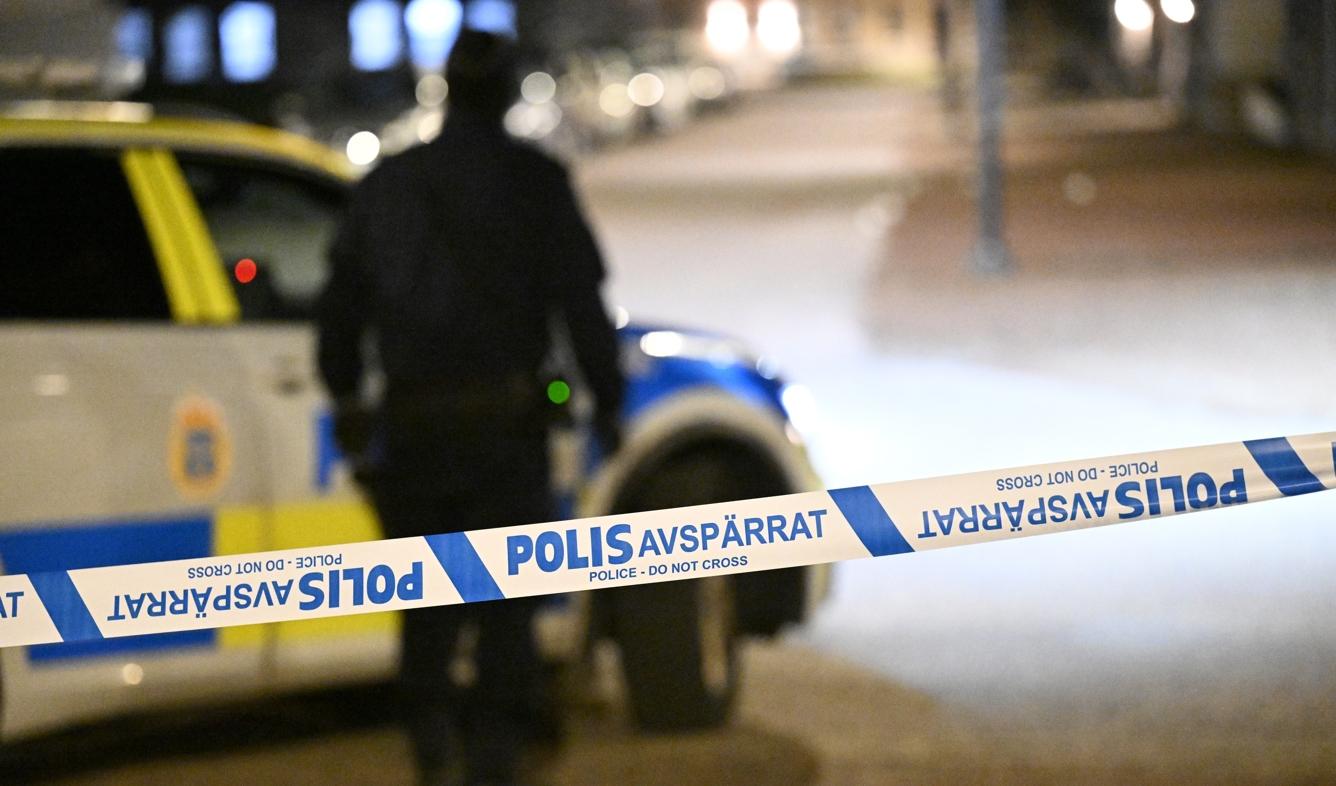 Polisen har haft en stor insats i Borlänge under eftermiddagen och kvällen. Arkivbild. Foto: Johan Nilsson/TT