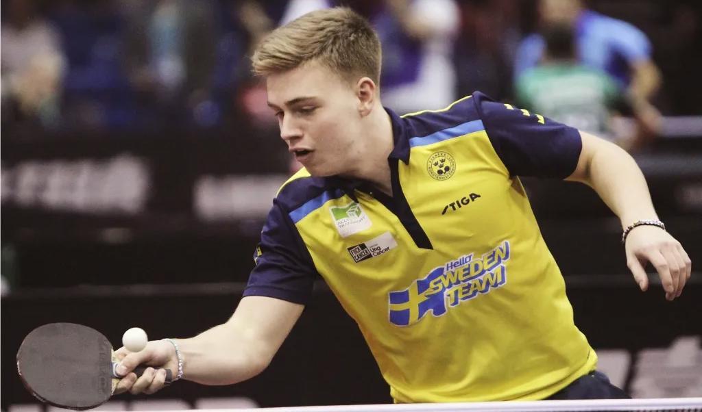 21-årige smålänningen Truls Möregårdh är en av Sveriges just nu mest framgångsrika bordtennisspelare med ett VM-silver samt brons i VM och EM.Foto: Per Hällström/TT