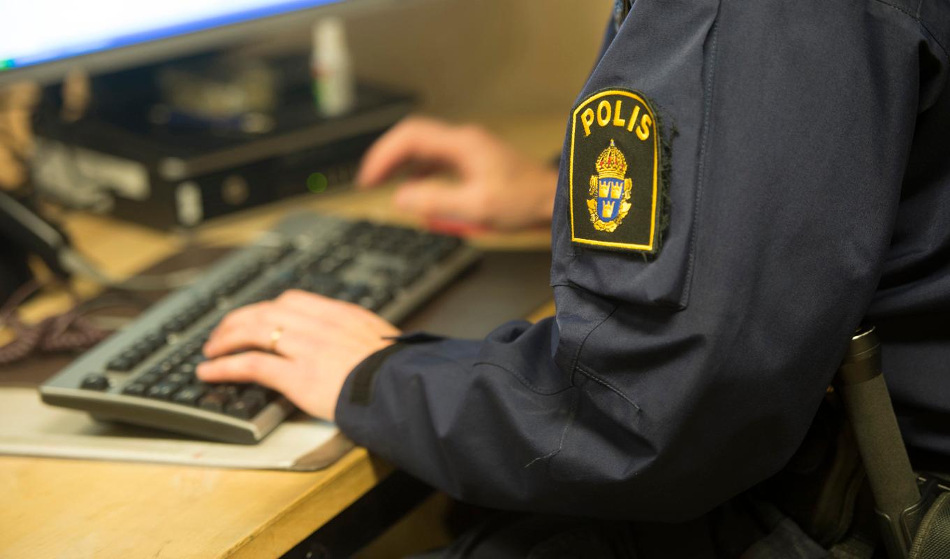 Polisens interna system har drabbats av it-problem. Arkivbild. Foto: Fredrik Sandberg/TT