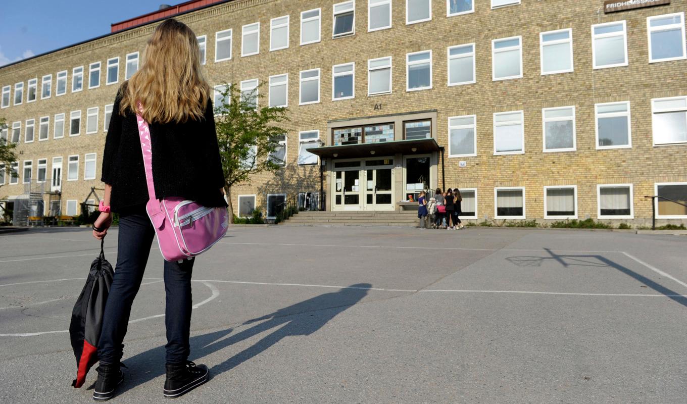 Svenska elever mår sämre och upplever mer stress än för fyra år sedan enligt en undersökning. Arkivbild. Foto: Janerik Henriksson / TT