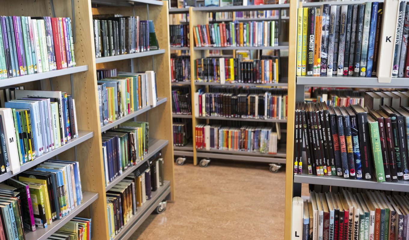 De offentligt finansierade bibliotek ökade besöken med 52 procent jämfört med pandemiåret 2021. Foto: Henrik Montgomery/TT