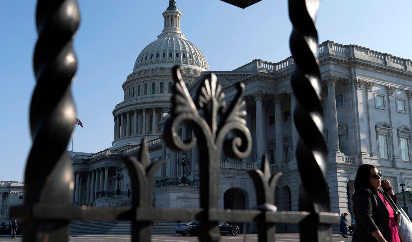 USA:s kongress måste besluta om att höja skuldtaket för att kunna låna mer pengar. Foto: Jose Luis Magana/AP/TT