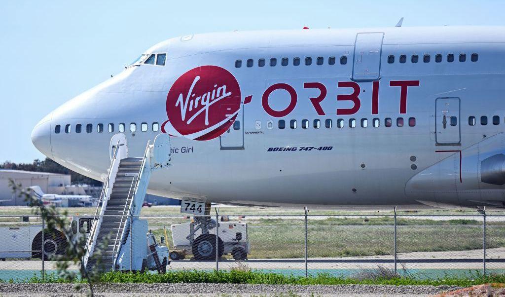 Virgin Orbits flaggskepp: En konverterad Boeing 747, vid namn Cosmic Girl. Foto: PATRICK T. FALLON/AFP via Getty Images