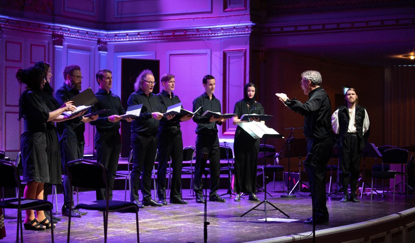 Ensemble Villancico gör ett bejublat framträdande på nationell scen för tidig musik vid Musikaliska kvarteret i Stockholm. Foto: Pablo Palmieri