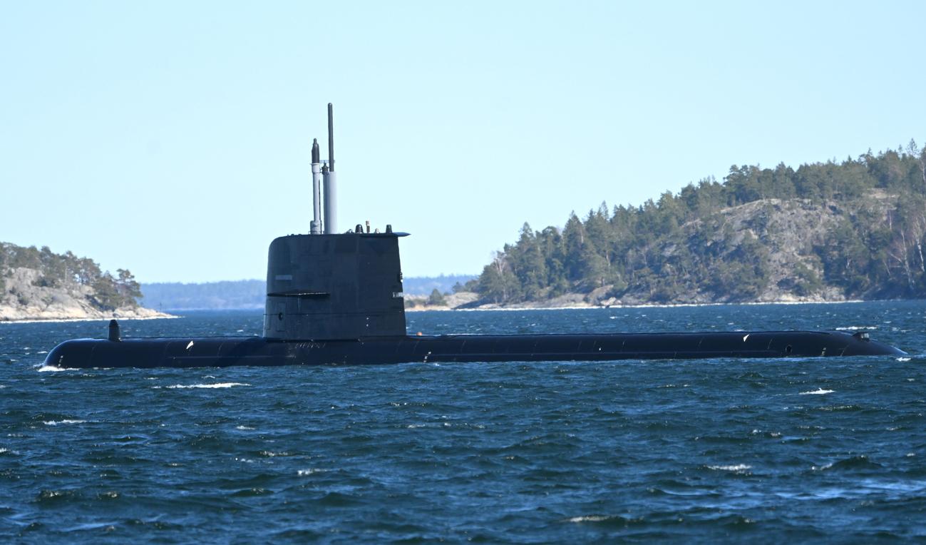 HMS Uppland är en ubåt i Gotlandsklassen. Arkivbild. Foto: Fredrik Sandberg/TT