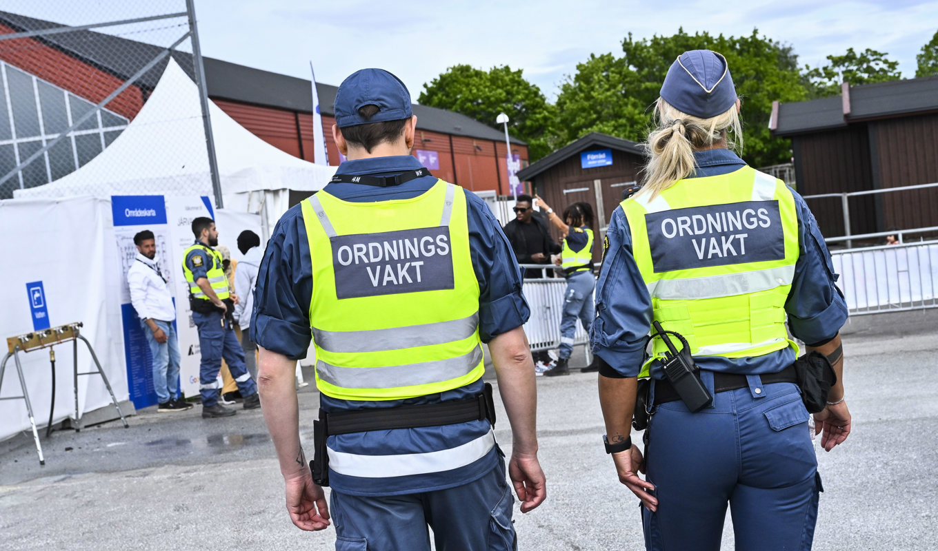 Ordningsvakter på Järvaveckan härförleden. Arkivbild. Foto: Claudio Bresciani/TT