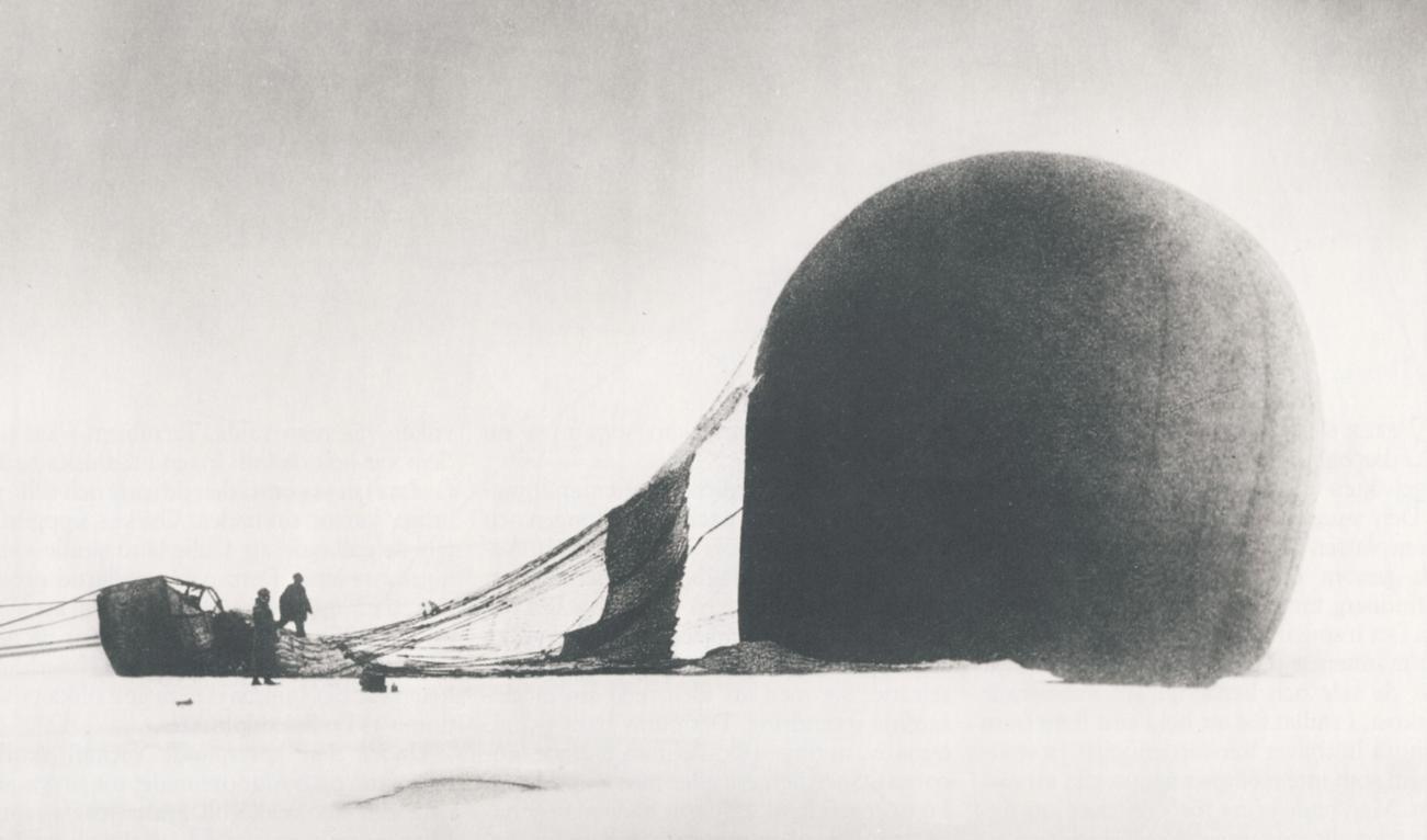 Ingenjör Andrées dödliga polarexpedition 1897. Foto: Nils Strindberg