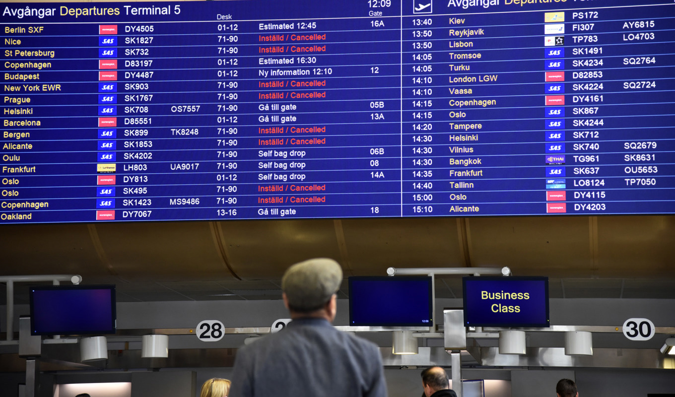 Flera resor till och från Arlanda påverkas av en flygstrejk i Italien. Arkivbild. Foto: Tove Eriksson/TT