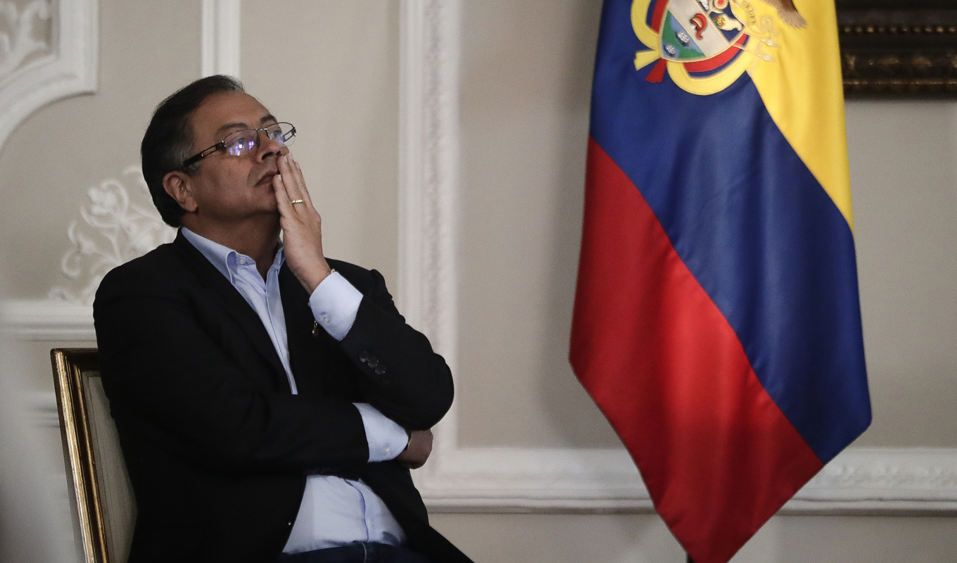 Colombias president Gustavo Petro. Foto: Ivan Valencia/AP/TT