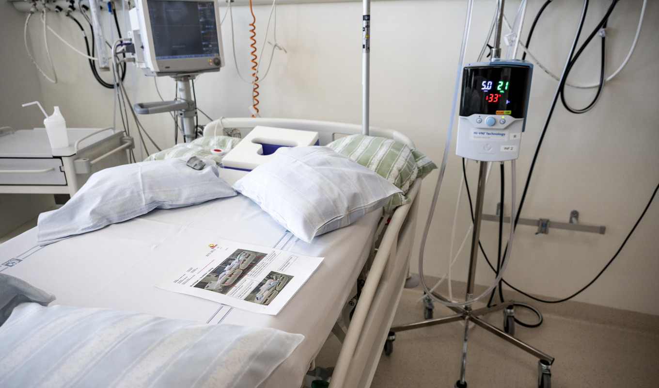 Isoleringsrum på infektionskliniken på Skånes Universitetssjukhus (SUS) i Malmö. Arkivbild. Foto: Johan Nilsson/TT