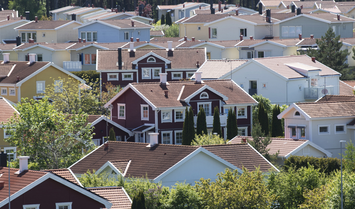 Villapriserna steg i juli, men många valde hängmattan framför bostadsaffärer. Arkivbild. Foto: Fredrik Sandberg/TT