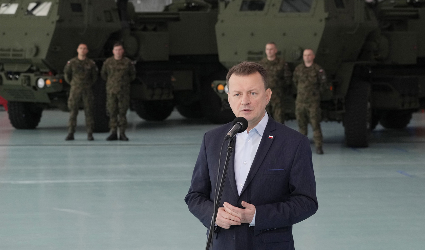 Polens försvarsminister Mariusz Blaszczak. Arkivbild. Foto: Czarek Sokolowski/AP/TT