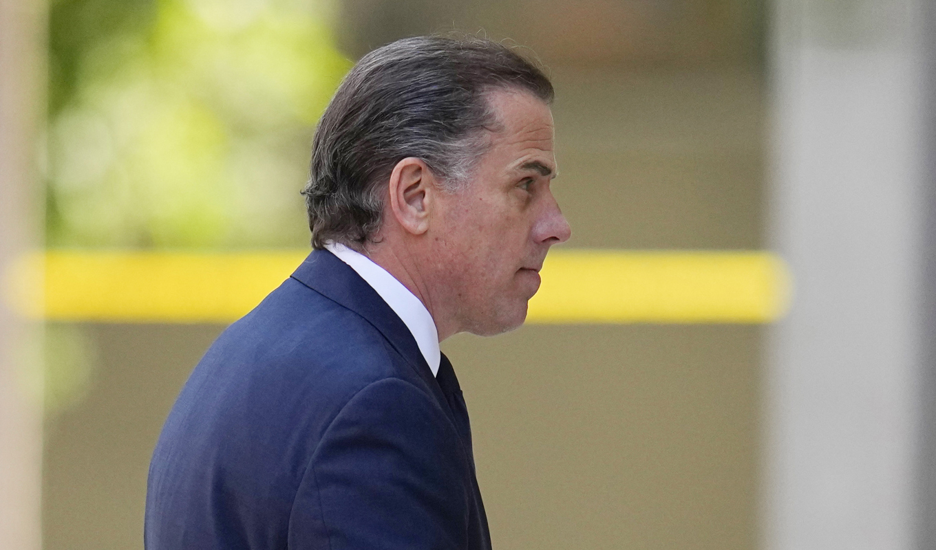 President Joe Bidens son Hunter Biden tidigare i somras. Arkivbild. Foto: Julio Cortez/AP/TT