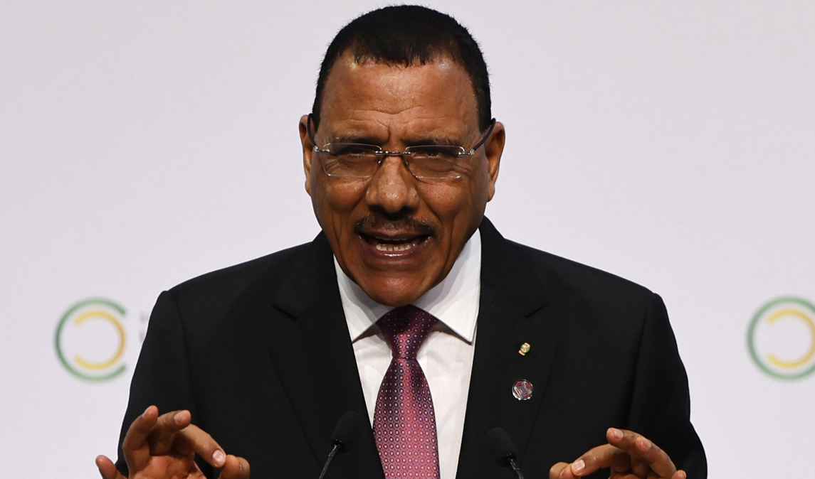 Mohamed Bazoum, Nigers avsatta president. Arkivbild. Foto: Ludovic Marin/AP/TT