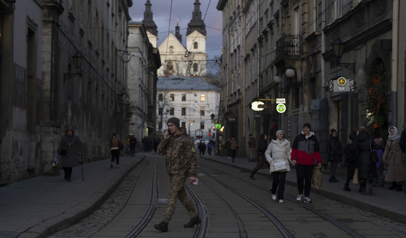 Lviv i västra Ukraina. Arkivbild. Foto: Petros Giannakouris/AP/TT