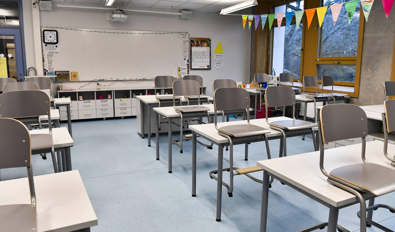 Sveriges lärare känner stor oro för eventuella nedskärningar i förskolan, grundskolan och gymnasieskolan. Arkivbild. Foto: Jonas Ekströmer/TT