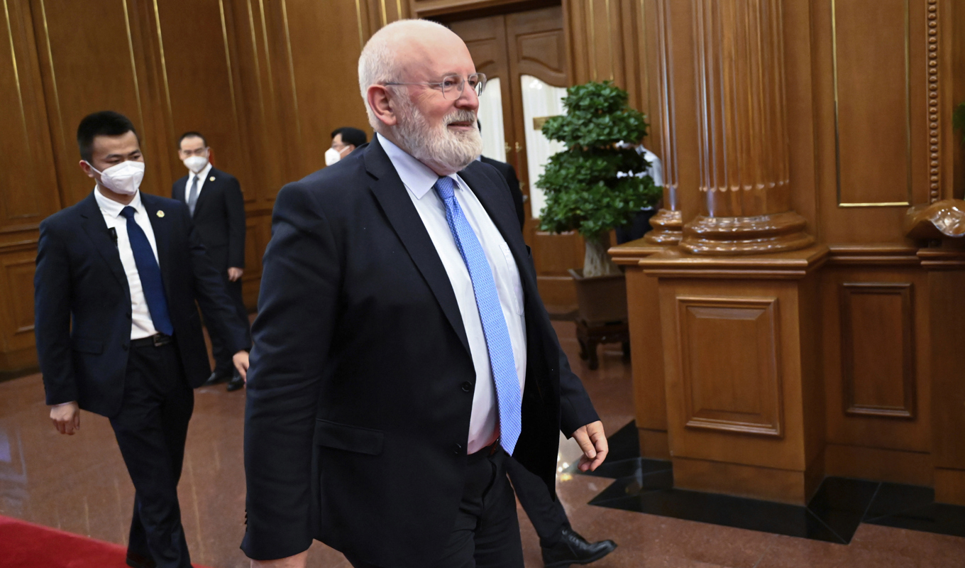 EU-kommissionens tidigare exekutive viceordförande Frans Timmermans. Arkivbild. Foto: Pedro Pardo/AP/TT