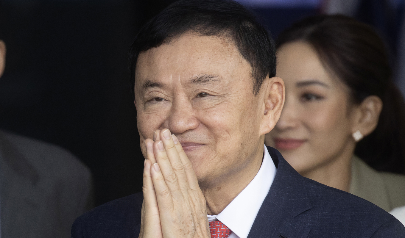 Thailands avsatte tidigare premiärminister Thakson Shinawatra har förts till sjukhus i Bangkok. Arkivbild. Foto: Wason Wanichakorn/AP/TT