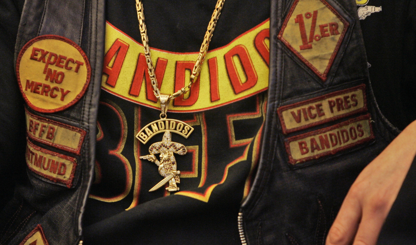 Mc-gänget Bandidos ses som Danmarks största kriminella gruppering och nu utreds huruvida gänget kan tvingas upplösas. Arkivbild. Foto: Frank Augstein/AP/TT