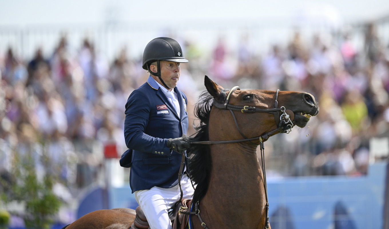 Jens Fredricson på Markan Cosmopolit i den individuella finalen under EM i Milano. Foto: Pontus Lundahl/TT