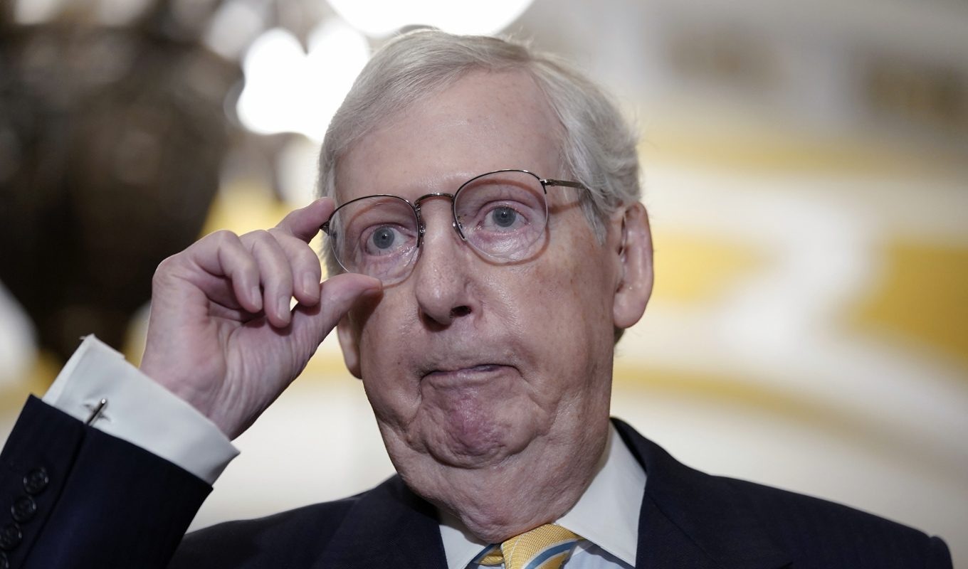 Senatens minoritetsledare Mitch McConnell. Arkivbild. Foto: Mariam Zuhaib/AP/TT