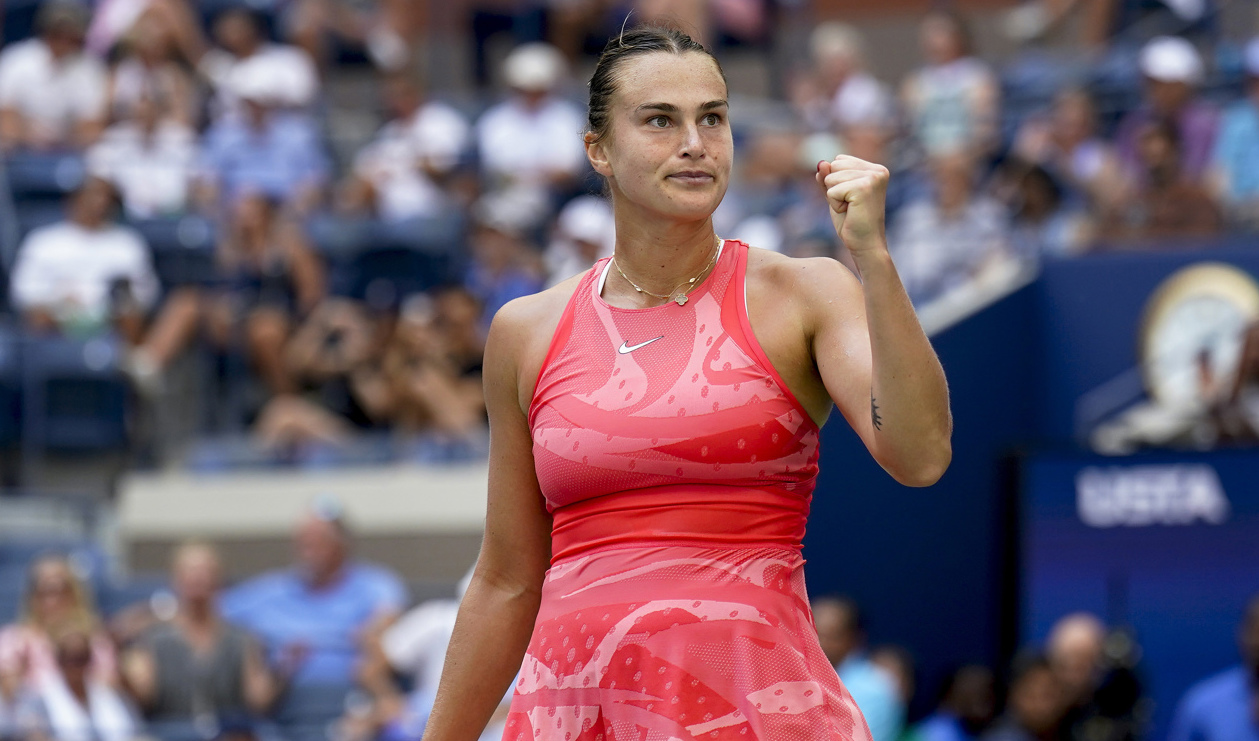 Aryna Sabalenka slog ut Zheng Qinwen i US Open. Foto: Seth Wenig/AP/TT
