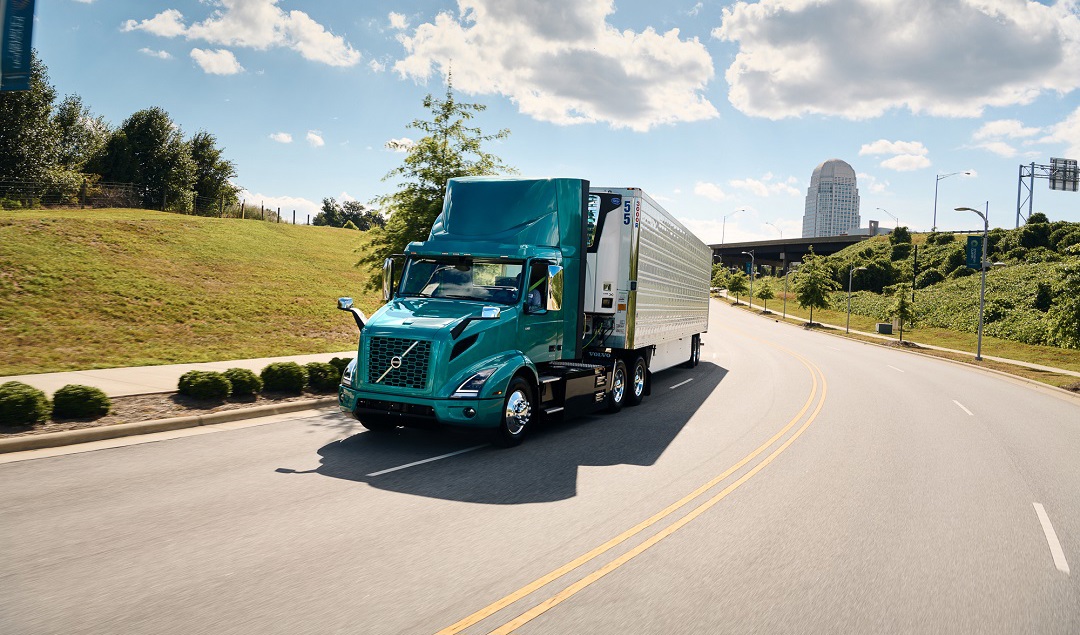 Volvo Trucks North America tvingas återkalla eldrivna lastbilar sedan det visat sig att det finns en brandrisk i batterierna. Foto: Pressbild/Volvo Trucks North America