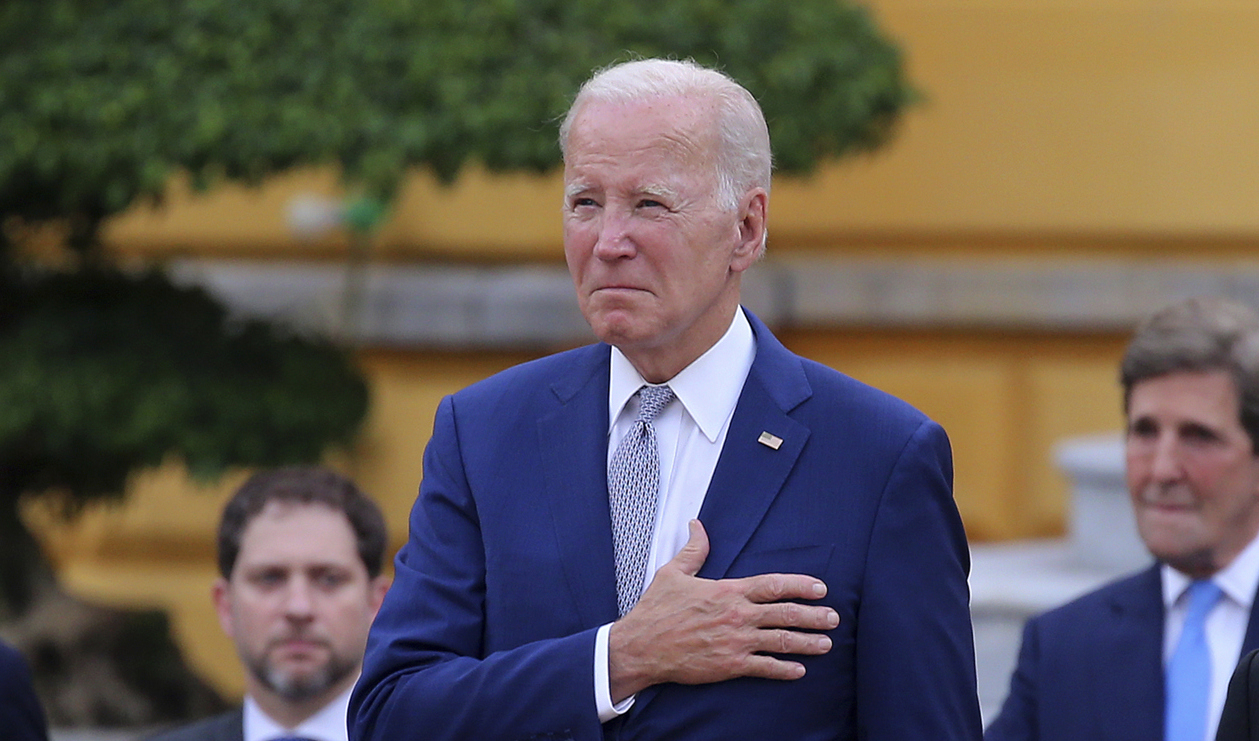 USA:s president Joe Biden på statsbesök i Vietnam. Foto: Luong Thai Linh/Pool via AP/TT