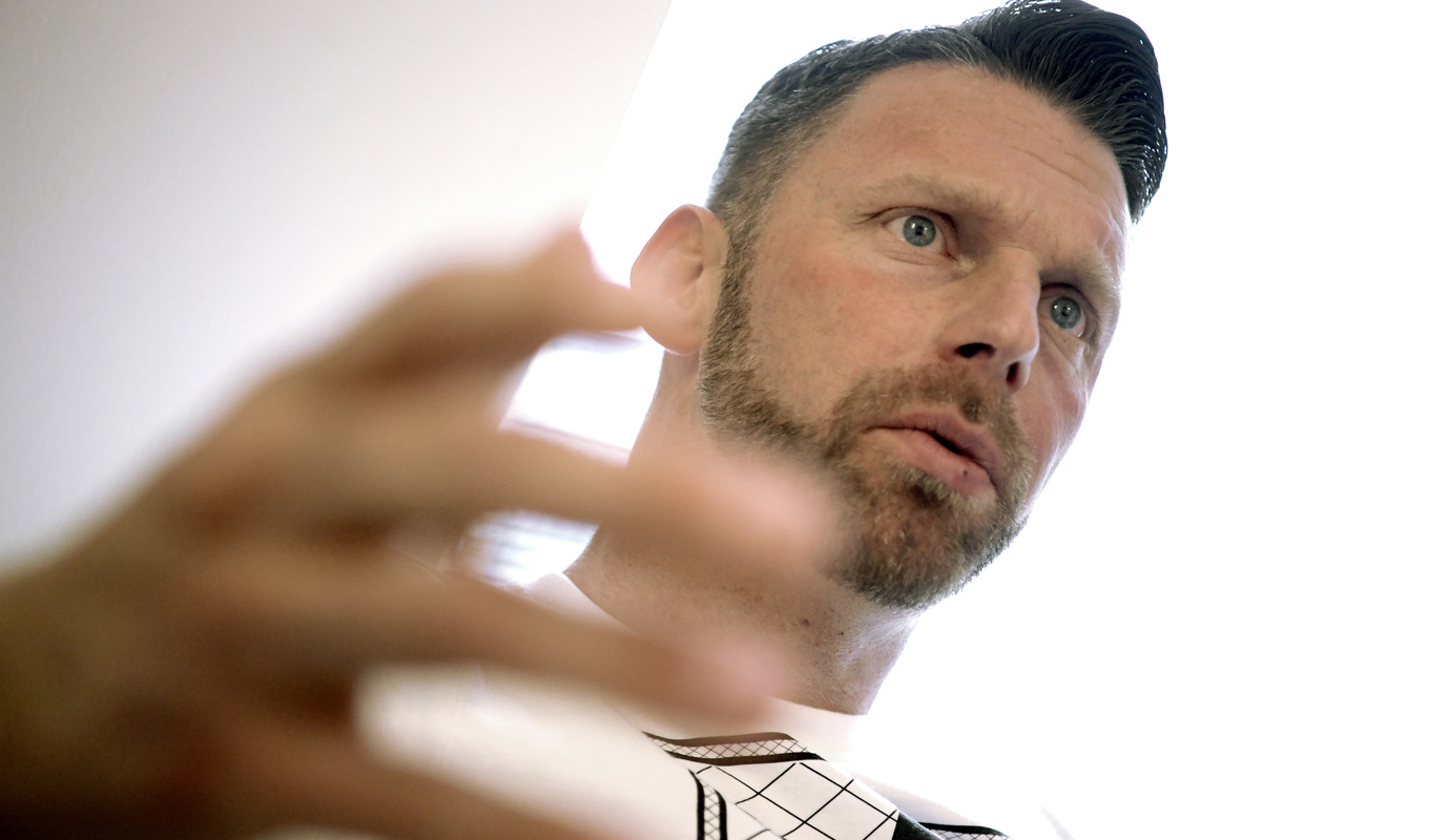 Peter Svensson, tidigare medlem i Brödraskapet Wolfpack, som nu hjälper andra hoppa av kriminaliteten. Arkivbild. Foto: Janerik Henriksson/TT