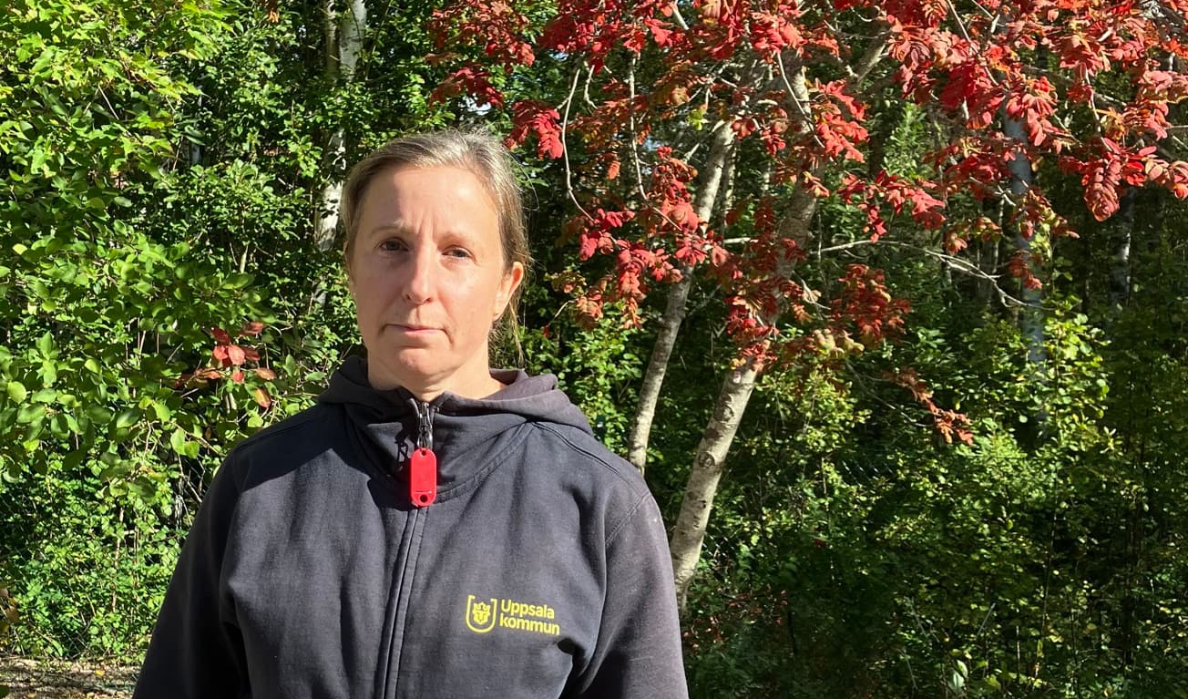 Anna Holmqvist är förskolelärare på Stenrösets förskola i Uppsala, där man minskar tiden utomhus på eftermiddagarna efter den senaste tidens skjutningar. Foto: Foto: Privat