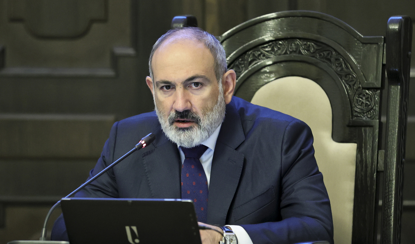 Armeniens premiärminister Nikol Pasjinjan. Arkivbild. Foto: Tigran Mehrabyan/PAN Photo/AP/TT
