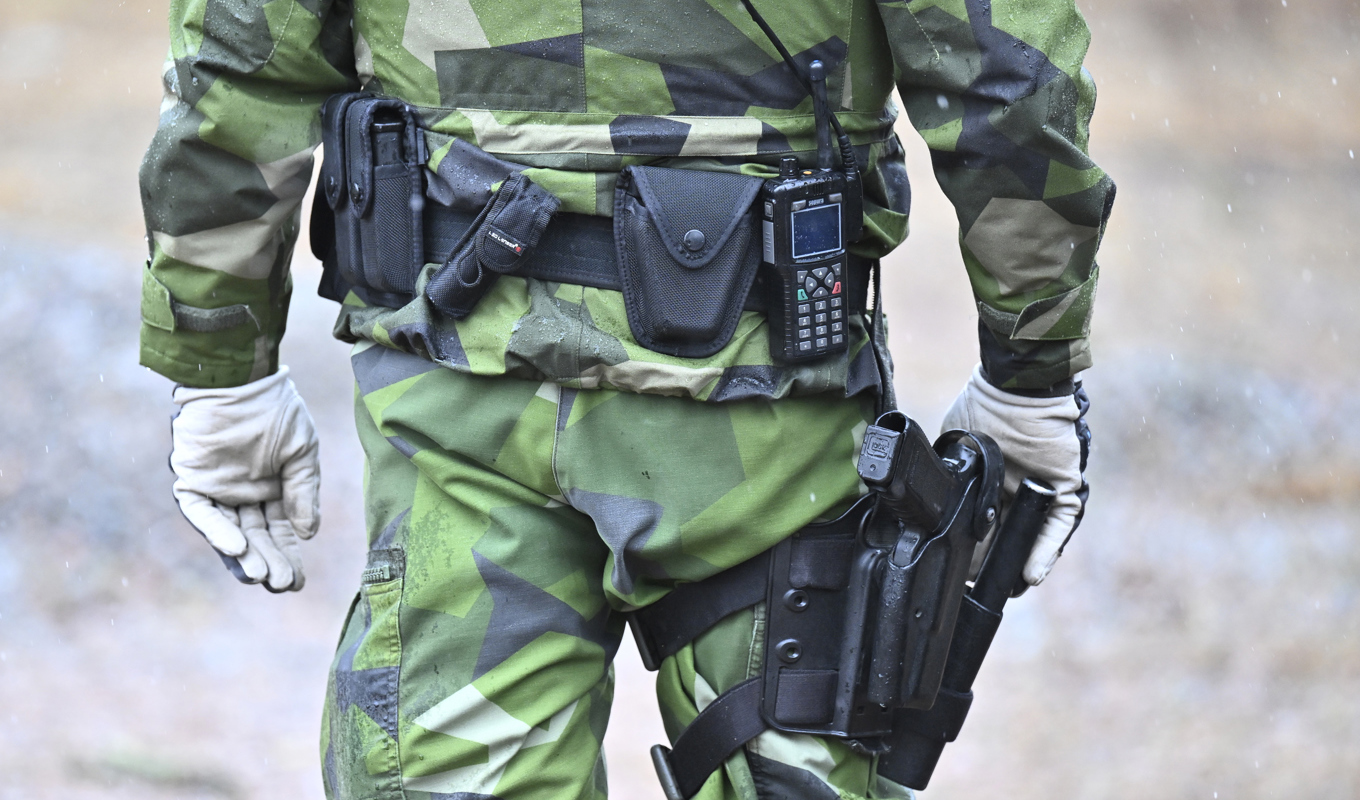 Polisen och Försvarsmakten samarbetar redan i dag på vissa områden. Arkivbild. Foto: Mikael Fritzon/TT
