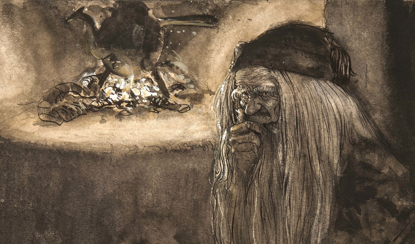 I mitten av 1800-talet klagade de äldre på att den yngre generationen började tappa tron på gårdstomten. Foto: Hossein Sehatlou, Göteborgs konstmuseum.