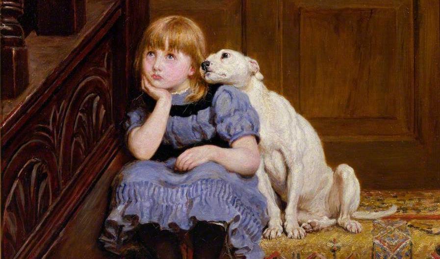 En kärleksfull kultur handlar om sammanhang, om begriplighet och inte minst om meningsfullhet. Sympathy, målning av Briton Rivière (1840–1920).