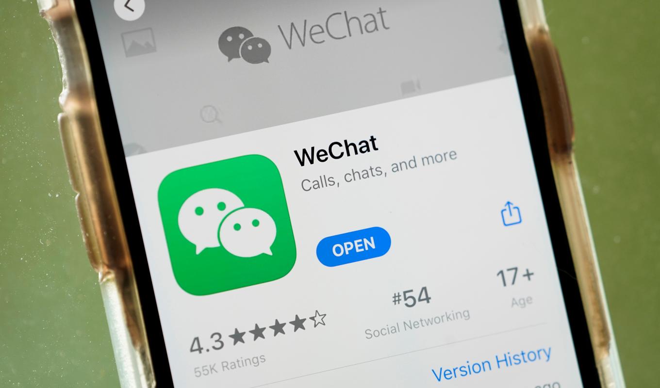 Kanada har nu förbjudit regeringsanställda att använda den kinesiska appen Wechat. Foto: Drew Angerer/Getty Images