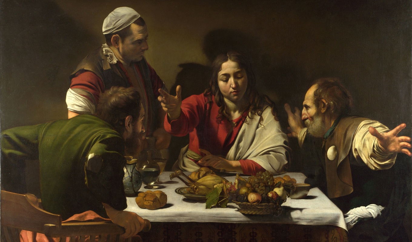 Förmågan till det konstnärligt högtstående tycks gå hand i hand med att göra ljuset rättvisa. Kvällsmåltid, målning av Caravaggio (1571–1610). Foto: Public Domain