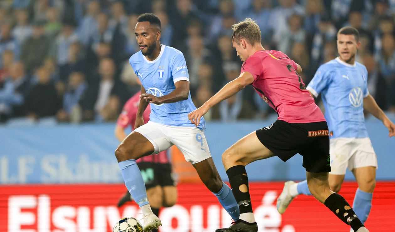 Malmö FF och anfallaren Isaac Kiese Thelin slog Brommapojkarna med 2–1. Foto: Andreas Hillergren/TT