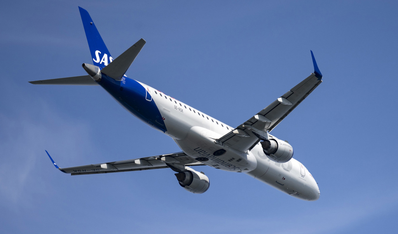 SAS-aktien handlas för fem öre efter beskedet på tisdagskvällen om SAS framtid. Arkivbild Foto: Johan Nilsson/TT