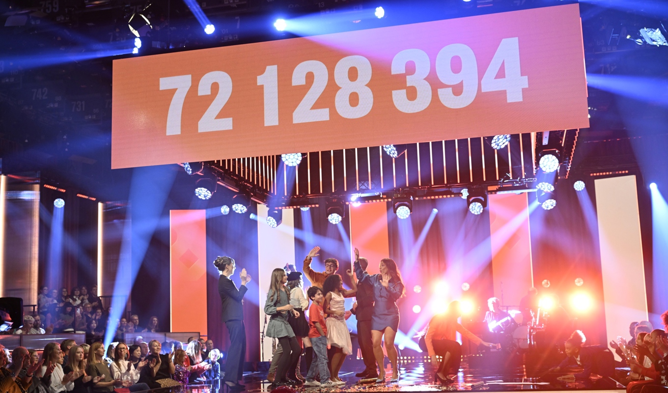 Under kvällen medverkade bland annat drottning Silvia och Måns Zelmerlöw. Foto: Fredrik Sandberg/TT