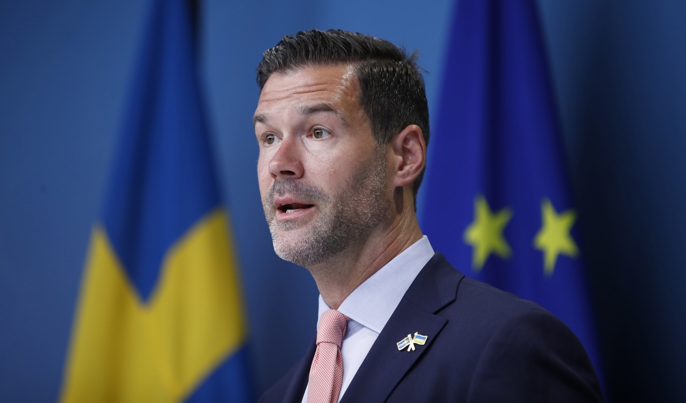 Bistånds- och utrikeshandelsminister Johan Forssell (M). Arkivbild. Foto: Caisa Rasmussen/TT