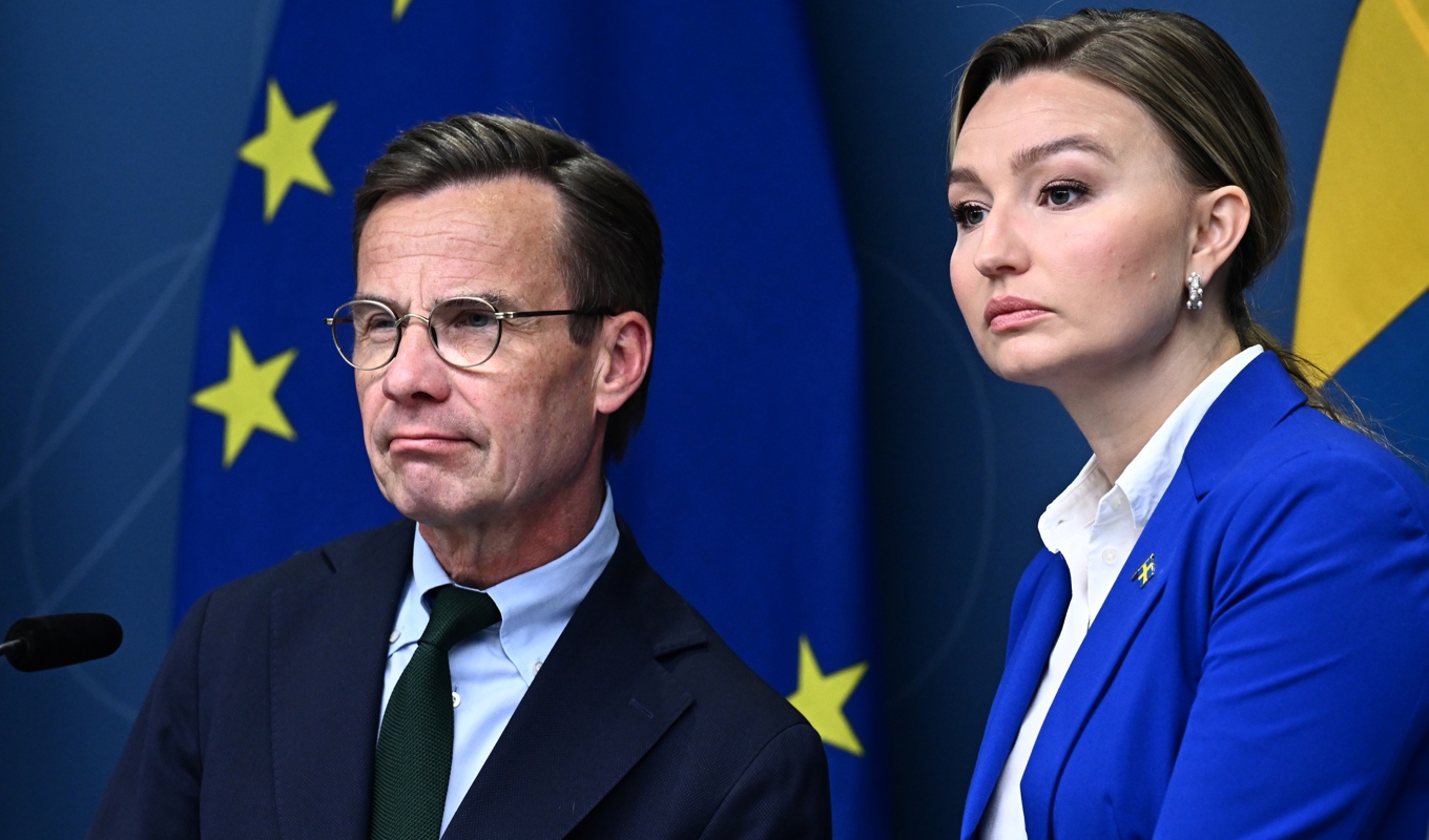 Statsminister Ulf Kristersson och vice statsminister Ebba Busch. Arkivbild. Foto: Jonas Ekströmer/TT