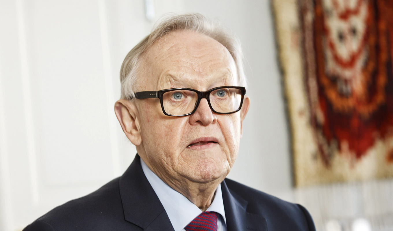 Martti Ahtisaari blev 86 år gammal. Arkivbild. Foto: Roni Rekomaa/Lehtikuvaa/AP/TT