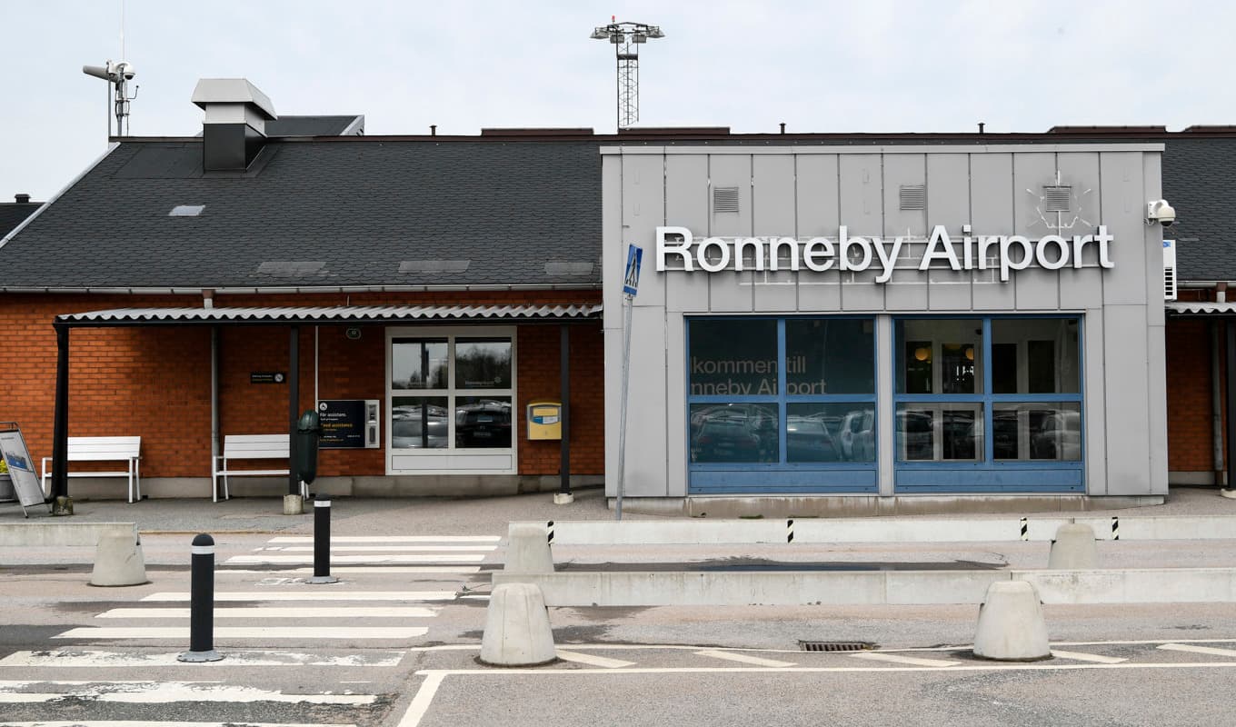 Ronneby flygplats blir kvar i statlig regi. Arkivbild. Foto: Johan Nilsson/TT
