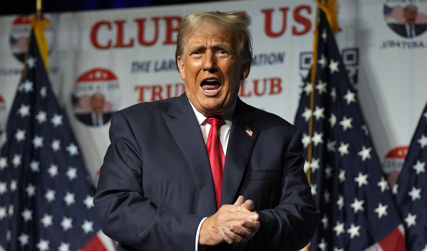 Den republikanske presidentkandidaten, förre presidenten Donald Trump. Foto: Rebecca Blackwell/AP/TT