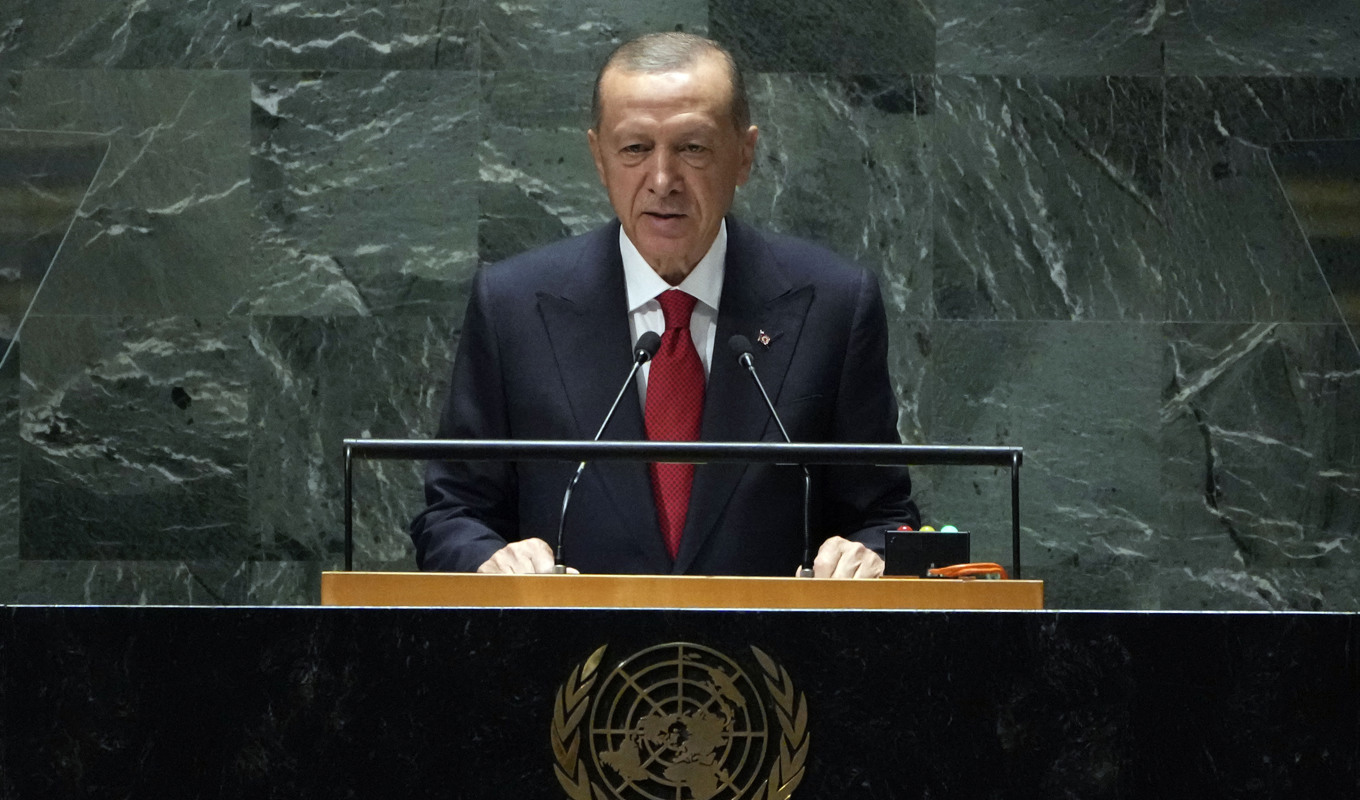 Turkiets president Recep Tayyip Erdogan. Arkivbild. Foto: Richard Drew/AP/TT