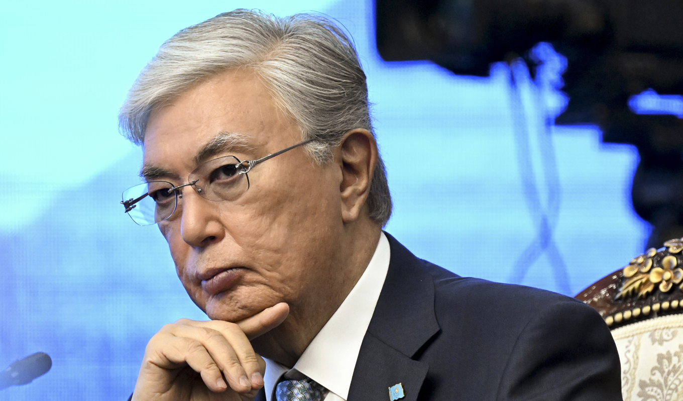 Kazakstans president Kasym-Zjomart Tokajev. Arkivbild. Foto: Pavel Bednyakov/AP/TT