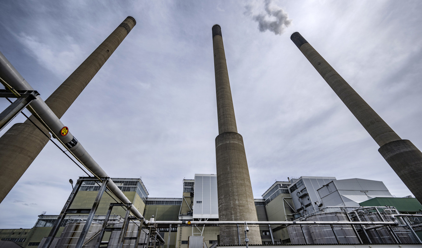 Oljeläckan utanför Blekinges kust stoppar Karlshamnsverket. Arkivbild. Foto: Johan Nilsson/TT