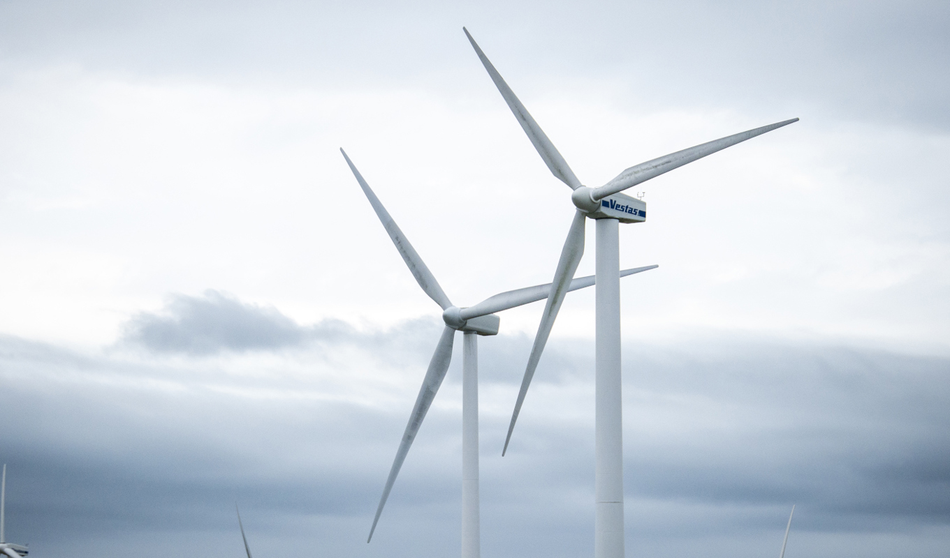 Vindkraftverk. Foto: Bilbo Lantto